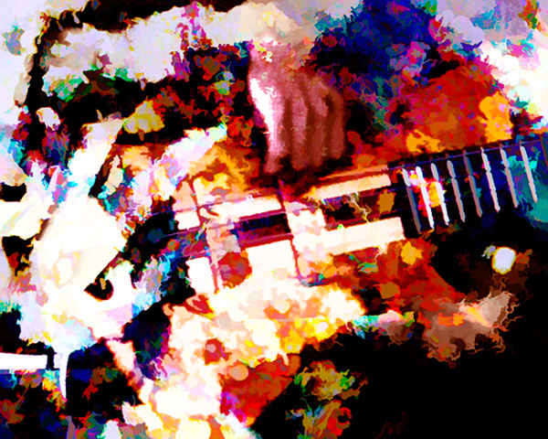 Abstract Bass Guitar